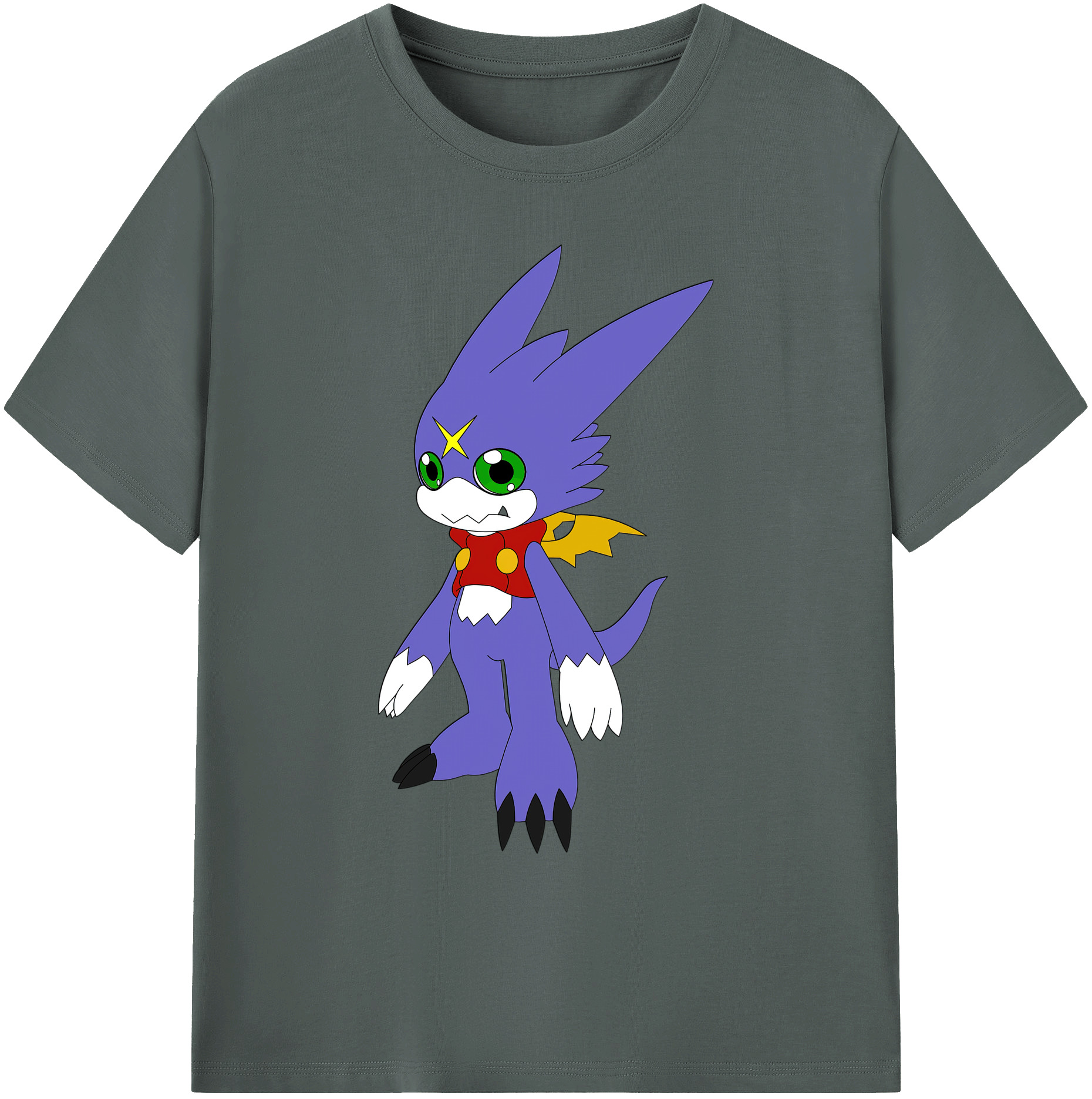（画像用） Digimon デジタルモンスター/デジモン 綿100％ メンズ半袖Tシャツ｜肌触りやわらか＆通気性